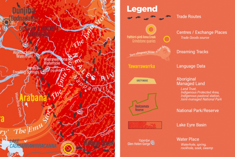Lake Eyre Basin Aboriginal Map